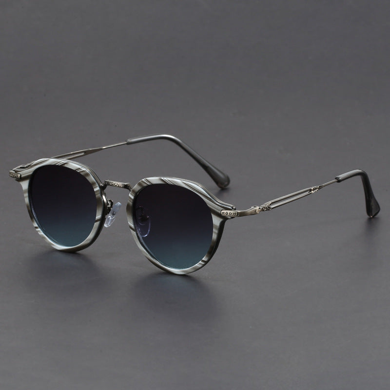 Metal Circle Frame Sunglasses UV Men And Women Sun Glasses