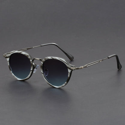 Metal Circle Frame Sunglasses UV Men And Women Sun Glasses