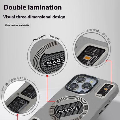 Technology Style Magnetic Suction Trend Frosted Drop-resistant Phone Case